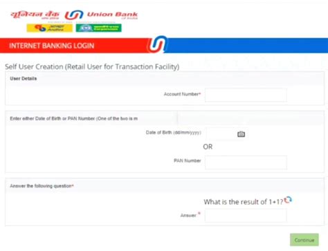 union bank online activation.